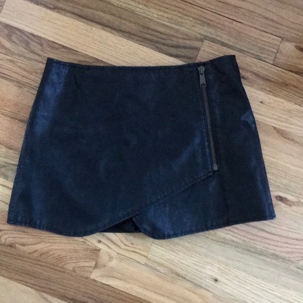 Free People Vegan Leather Skirt